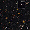 Galactic pioneer MXDFz4.4 (annotated Hubble and Webb image)