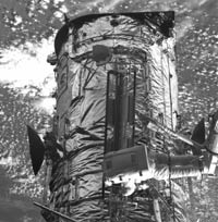 Astronauts are replacing the ESA built solar arrays during the First Servicing Mission.